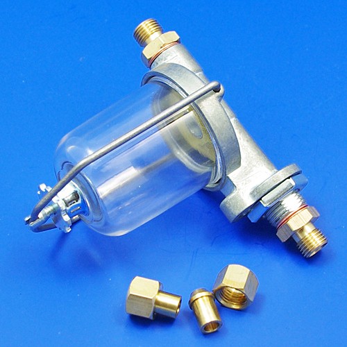 CA1026 Glass Bowl Filter In Line Fuel System Vintage Car Parts   Ca1026 F 1 