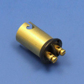 153e: Brass Bulb Holder - BA15S, BA15D & BAY15D - Double contact parallel pin BA15D from £19.68 each